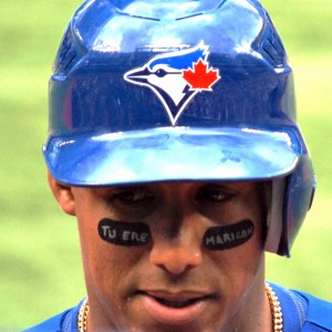 Yunel Escobar's eye black writing.