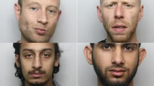 South Yorkshire Police photos of Andrew Cross, Andrew Coy, Musfer Jabbar and Shabaz Ismail